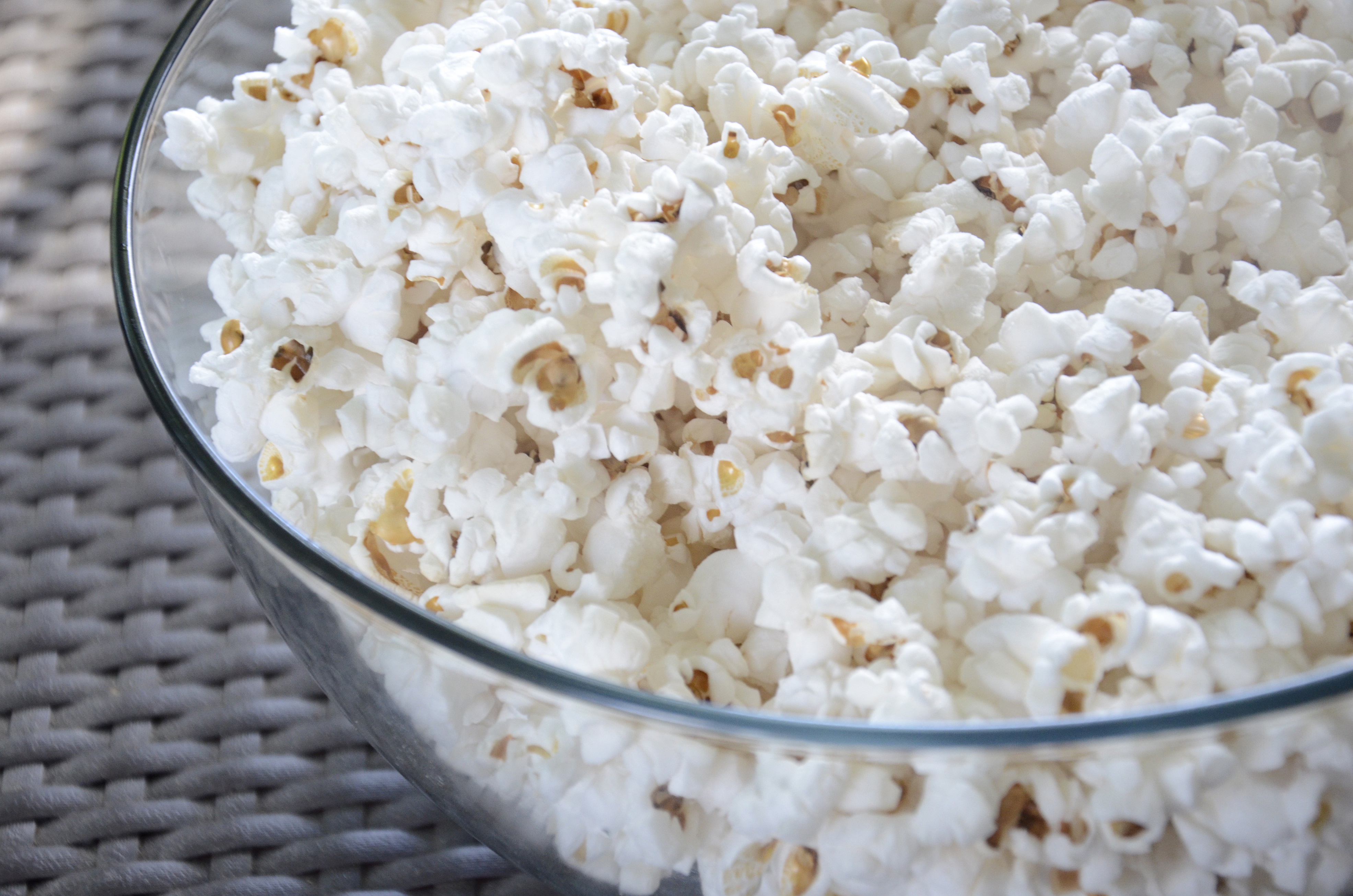 popcorn in a bowl