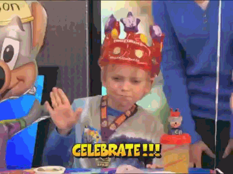 a boy celebrating birthday