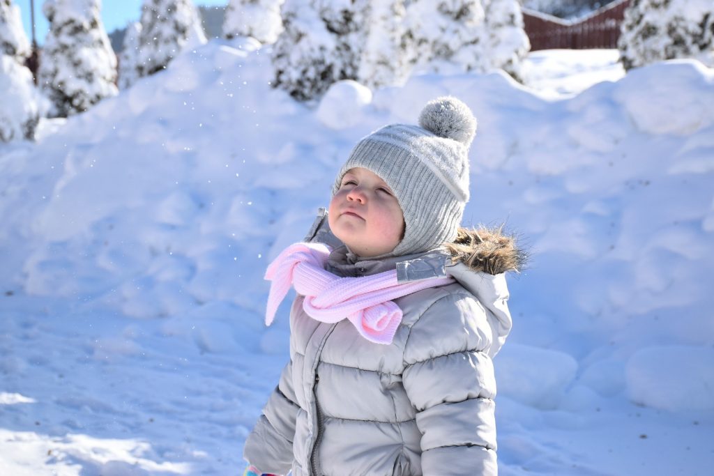 Baby in winter clothes