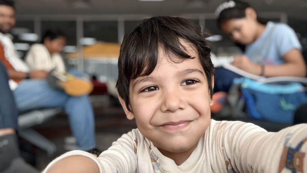 Kid selfie
